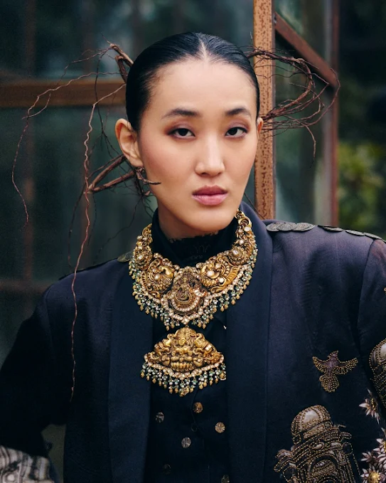 Bridal Asia Productions photoshoot for designer bridal jewellery: diamond, gold, kundan and polki